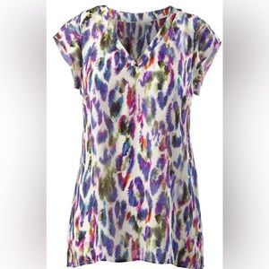 cabi Plume Feather Top size Small